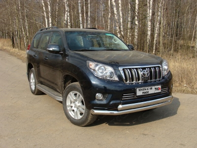 Накладка решётки радиатора 16 мм ТСС для Toyota Land Cruiser 150 2009-2013