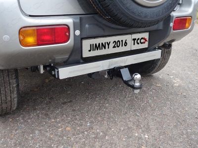 Фаркоп ТСС надпись Jimny для Suzuki Jimny 2012-2018