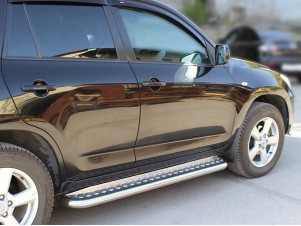 Пороги с листом d-60 для Toyota RAV-4 2006-2009 TRN_5.3